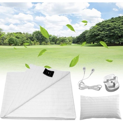 Grounding bed sheet silver - bed,